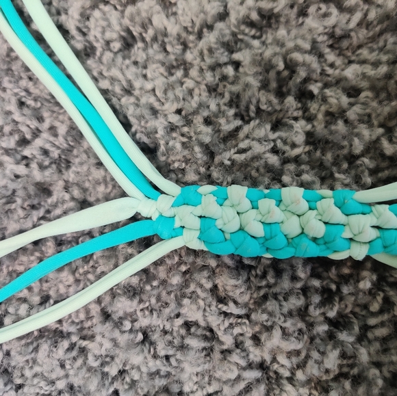 VS PINK ruffle bikini top with braided straps - Picture 3 of 5